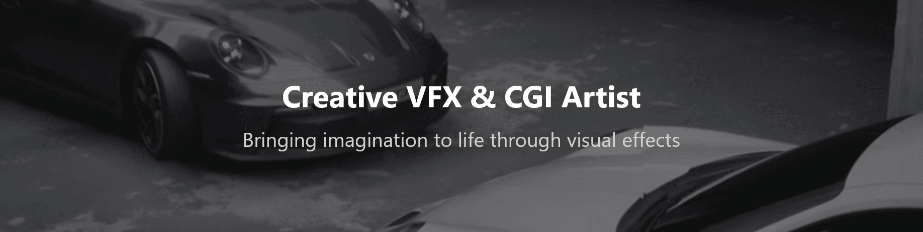VFX/CGI artist portfolio cover image